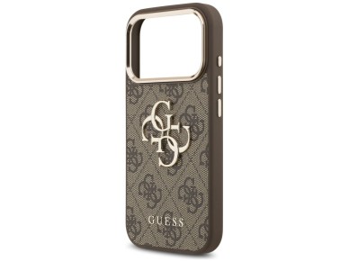 Guess 4G Big 4G Classic Logo Case for iPhone 17 Pro - Brown and Gold Guess 4G Big 4G Classic Logo Case for iPhone 17 Pro - Brown and Gold