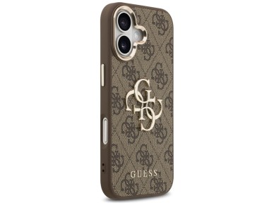 Capa Guess 4G Big 4G Classic Logo para iPhone 17 - Marrom e Dourado Capa Guess 4G Big 4G Classic Logo para iPhone 17 - Marrom e Dourado