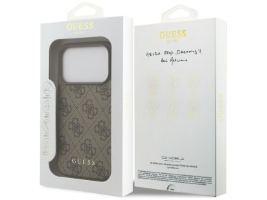 Capa Guess 4G Classic para iPhone 17 Pro - Marrom Capa Guess 4G Classic para iPhone 17 Pro - Marrom
