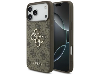 Funda Guess 4G con logo grande para iPhone 17 Pro Max - Marrón Funda Guess 4G con logo grande para iPhone 17 Pro Max - Marrón