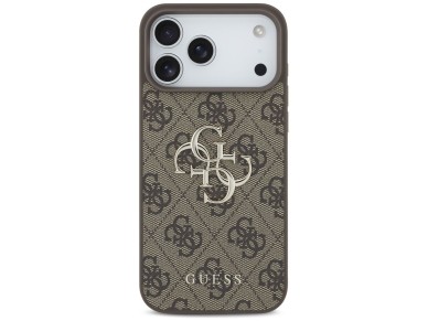 Funda Guess 4G con logo grande para iPhone 17 Pro Max - Marrón Funda Guess 4G con logo grande para iPhone 17 Pro Max - Marrón