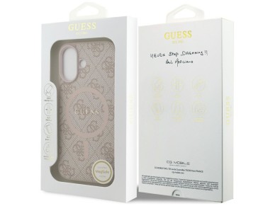 Guess 4G Ring Classic Logo MagSafe Case for iPhone 17 - Pink Guess 4G Ring Classic Logo MagSafe Case for iPhone 17 - Pink