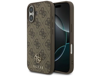Guess 4G Small Classic Logo MagSafe Case for iPhone 17 - Brown Guess 4G Small Classic Logo MagSafe Case for iPhone 17 - Brown