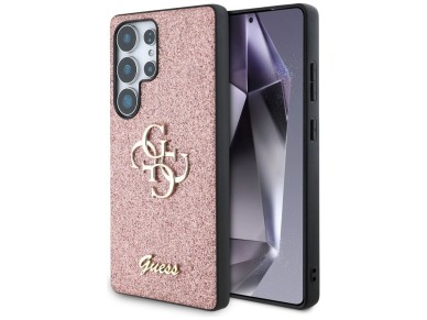 Guess Fixed Glitter Big 4G Metal Logo Case for Samsung Galaxy S25 Ultra Pink Guess Fixed Glitter Big 4G Metal Logo Case for Samsung Galaxy S25 Ultra Pink