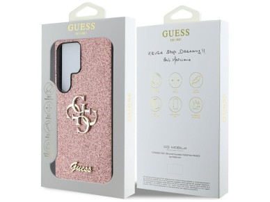 Guess Fixed Glitter Big 4G Metal Logo Case for Samsung Galaxy S25 Ultra Pink Guess Fixed Glitter Big 4G Metal Logo Case for Samsung Galaxy S25 Ultra Pink
