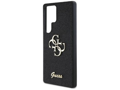 Guess Fixed Glitter Big 4G Metal Logo case for Samsung Galaxy S25 Ultra black
