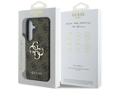 Guess Big 4G Logo Classic Logo Case for Samsung Galaxy S25 Brown Guess Big 4G Logo Classic Logo Case for Samsung Galaxy S25 Brown