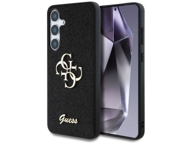 Guess Fixed Glitter Big 4G Metal Logo case for Samsung Galaxy S25 black Guess Fixed Glitter Big 4G Metal Logo case for Samsung Galaxy S25 black