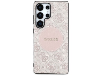 Guess 4G Round Patch Classic Logo MagSafe Case for Samsung Galaxy S25 Ultra - Pink Guess 4G Round Patch Classic Logo MagSafe Case for Samsung Galaxy S25 Ultra - Pink