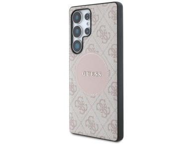 Guess 4G Round Patch Classic Logo MagSafe Case for Samsung Galaxy S25 Ultra - Pink Guess 4G Round Patch Classic Logo MagSafe Case for Samsung Galaxy S25 Ultra - Pink