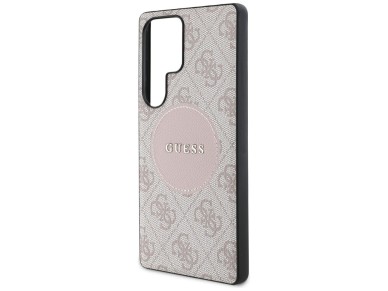Guess 4G Round Patch Classic Logo MagSafe Case for Samsung Galaxy S25 Ultra - Pink Guess 4G Round Patch Classic Logo MagSafe Case for Samsung Galaxy S25 Ultra - Pink