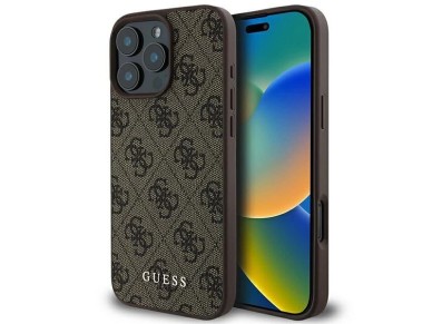 Guess 4G Classic iPhone 16 Pro Max Case - Brown Guess 4G Classic iPhone 16 Pro Max Case - Brown
