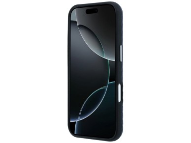 Funda semitransparente de piel Mercedes con efecto madera y MagSafe para iPhone 17 Pro - Azul marino Funda semitransparente de piel Mercedes con efecto madera y MagSafe para iPhone 17 Pro - Azul marino