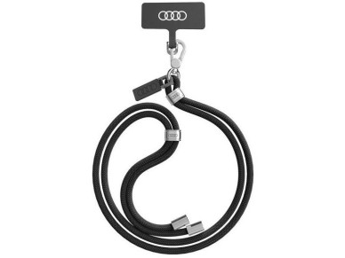 Correia universal Audi Crossbody 120cm x 10mm - Preta Correia universal Audi Crossbody 120cm x 10mm - Preta