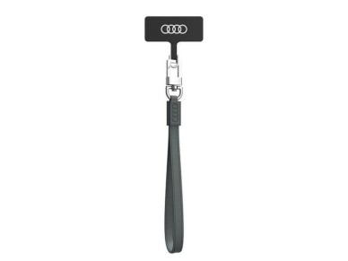 Audi Crossbody Leather Universal Lanyard 28cm x 10mm - Gray Audi Crossbody Leather Universal Lanyard 28cm x 10mm - Gray