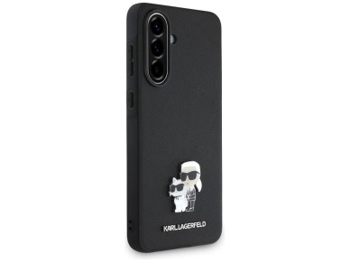 Karl Lagerfeld Saffiano Case w/ K&C Metal Logo for Samsung Galaxy A56 - Black Karl Lagerfeld Saffiano Case w/ K&C Metal Logo for Samsung Galaxy A56 - Black