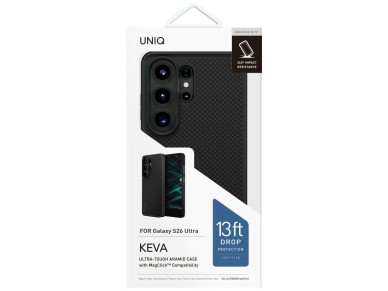 Capa Uniq Keva para Samsung Galaxy S26 Ultra com carregamento Magclick - Preta Capa Uniq Keva para Samsung Galaxy S26 Ultra com carregamento Magclick - Preta