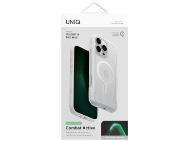 Uniq Combat Active Magclick Charging Case for iPhone 16 Pro Max - White