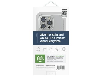 Capa Uniq Swivix com suporte giratório 360° para iPhone 16 Pro - Transparente Capa Uniq Swivix com suporte giratório 360° para iPhone 16 Pro - Transparente