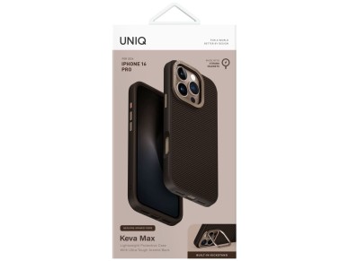 Uniq Keva Max Magclick Charging Camera Stand Case for iPhone 16 Pro - Brown Uniq Keva Max Magclick Charging Camera Stand Case for iPhone 16 Pro - Brown