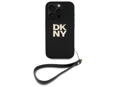 DKNY Wrist Strap Stock Logo iPhone 16 Pro Case - Black DKNY Wrist Strap Stock Logo iPhone 16 Pro Case - Black
