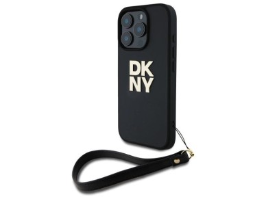 DKNY Wrist Strap Stock Logo iPhone 16 Pro Case - Black DKNY Wrist Strap Stock Logo iPhone 16 Pro Case - Black