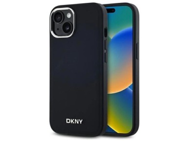 DKNY Plain Logo MagSafe iPhone 15 Plus Case - Black DKNY Plain Logo MagSafe iPhone 15 Plus Case - Black