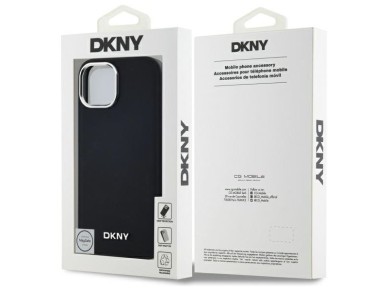 DKNY Plain Logo MagSafe iPhone 15 Plus Case - Black DKNY Plain Logo MagSafe iPhone 15 Plus Case - Black
