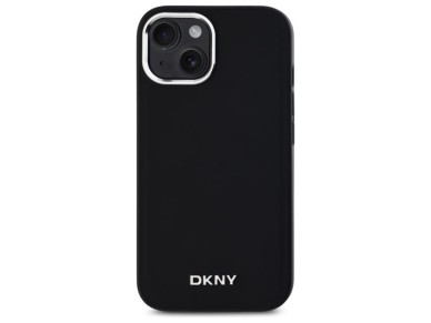 DKNY Plain Logo MagSafe iPhone 15 Plus Case - Black DKNY Plain Logo MagSafe iPhone 15 Plus Case - Black