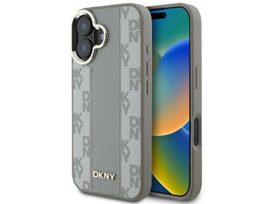 DKNY Checkered Pattern Magsafe iPhone 16 Case - Beige DKNY Checkered Pattern Magsafe iPhone 16 Case - Beige