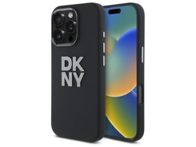 DKNY Liquid Silicone Metal Logo iPhone 16 Pro Case - Black DKNY Liquid Silicone Metal Logo iPhone 16 Pro Case - Black