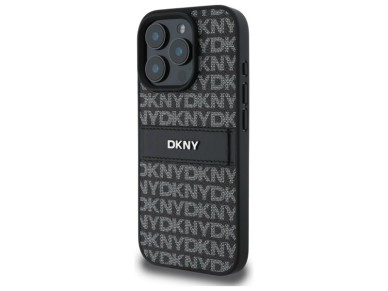 Funda DKNY para iPhone 16 Pro Max con estampado de textura y rayas tonales - Negra Funda DKNY para iPhone 16 Pro Max con estampado de textura y rayas tonales - Negra