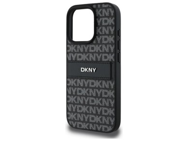Funda DKNY para iPhone 16 Pro Max con estampado de textura y rayas tonales - Negra Funda DKNY para iPhone 16 Pro Max con estampado de textura y rayas tonales - Negra