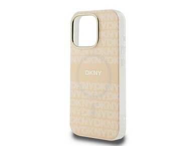 Funda para iPhone 16 Pro Max de DKNY con estampado de textura repetida y rayas - Rosa Funda para iPhone 16 Pro Max de DKNY con estampado de textura repetida y rayas - Rosa