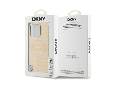 Funda para iPhone 16 Pro Max de DKNY con estampado de textura repetida y rayas - Rosa Funda para iPhone 16 Pro Max de DKNY con estampado de textura repetida y rayas - Rosa