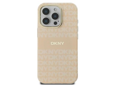 Funda para iPhone 16 Pro Max de DKNY con estampado de textura repetida y rayas - Rosa Funda para iPhone 16 Pro Max de DKNY con estampado de textura repetida y rayas - Rosa