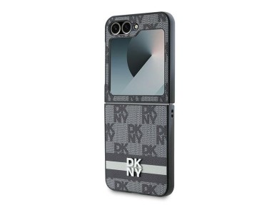 DKNY Checkered Pattern Printed Stripes case for Samsung Galaxy Z Flip 6 - black DKNY Checkered Pattern Printed Stripes case for Samsung Galaxy Z Flip 6 - black