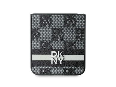DKNY Checkered Pattern Printed Stripes case for Samsung Galaxy Z Flip 6 - black DKNY Checkered Pattern Printed Stripes case for Samsung Galaxy Z Flip 6 - black