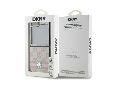 DKNY Checkered Pattern Printed Stripes Case for Samsung Galaxy Z Flip 6 - Pink DKNY Checkered Pattern Printed Stripes Case for Samsung Galaxy Z Flip 6 - Pink