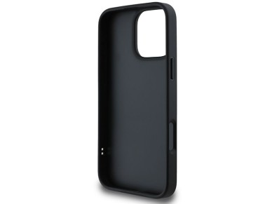 DKNY Quilted Stack Logo iPhone 16 Pro Case - Black