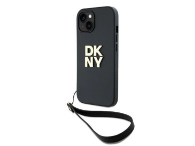 DKNY Wrist Strap Stock Logo case for iPhone 15 / 14 / 13 - black DKNY Wrist Strap Stock Logo case for iPhone 15 / 14 / 13 - black