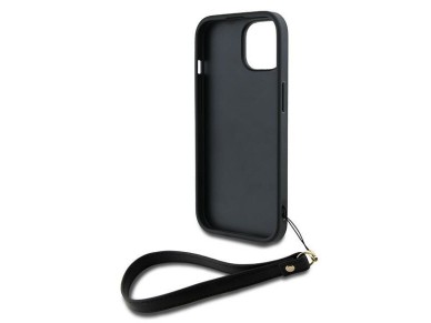 DKNY Wrist Strap Stock Logo iPhone 15 Plus Case - Black DKNY Wrist Strap Stock Logo iPhone 15 Plus Case - Black