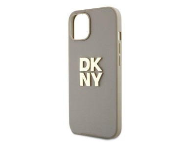 DKNY Wrist Strap Stock Logo case for iPhone 15 Plus - beige DKNY Wrist Strap Stock Logo case for iPhone 15 Plus - beige