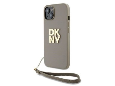 DKNY Wrist Strap Stock Logo case for iPhone 15 / 14 / 13 - beige DKNY Wrist Strap Stock Logo case for iPhone 15 / 14 / 13 - beige