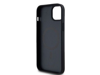 DKNY Leather Monogram Pattern Metal Logo MagSafe Case for iPhone 15 Plus / 14 Plus - Black DKNY Leather Monogram Pattern Metal Logo MagSafe Case for iPhone 15 Plus / 14 Plus - Black