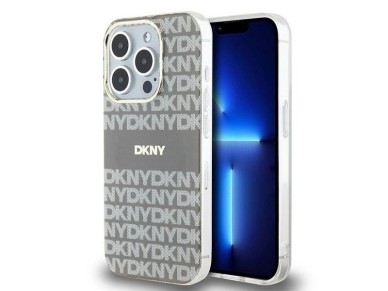 DKNY IML Mono & Stripe MagSafe case for iPhone 15 Pro - beige DKNY IML Mono & Stripe MagSafe case for iPhone 15 Pro - beige