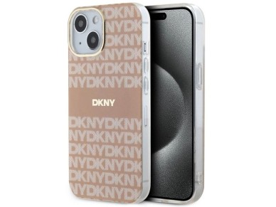 DKNY IML Mono & Stripe MagSafe case for iPhone 15 / 14 / 13 - pink DKNY IML Mono & Stripe MagSafe case for iPhone 15 / 14 / 13 - pink