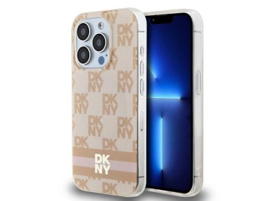 DKNY IML Checkered Mono Pattern & Printed Stripes MagSafe case for iPhone 13 Pro Max - pink DKNY IML Checkered Mono Pattern & Printed Stripes MagSafe case for iPhone 13 Pro Max - pink