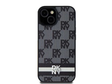 Funda DKNY de piel con estampado a cuadros monocrom�tico y rayas estampadas para Samsung Galaxy S24+