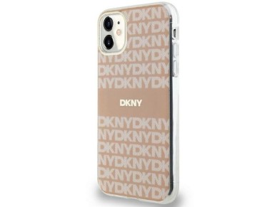 DKNY IML Mono & Stripe MagSafe case for iPhone 11 / Xr - pink DKNY IML Mono & Stripe MagSafe case for iPhone 11 / Xr - pink